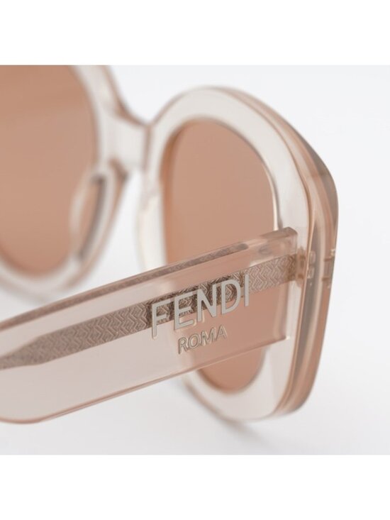 Fendi FE40137I 72Y Sunglasses Transparent Light Pink Butterfly Frame main image 9